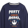 thumbnail image 3 of Star Wars - Party Like A Rebel - Toddler And Youth Long Sleeve Tee, 3 of 5