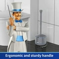thumbnail image 2 of Toilet Plunger with Holder, Heavy Duty Plunger with Sturdy Handle for Toilet Cleaning, Gray, 2 of 4