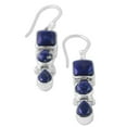 thumbnail image 5 of NOVICA Lapis lazuli dangle earrings, 'Royal Blue Glamour', 5 of 8