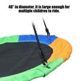 thumbnail image 2 of Outdoor 1M 40inch Saucer Rotate Tree Nest Swing 900D 600lbs Flying Giant Rope Round Swing, 2 of 6