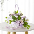 thumbnail image 6 of Celebrate Easter Basket Artificial Flower Designs Rattan Woven Picnics Basket Perfect For Springtime Holiday Gathering, 6 of 8