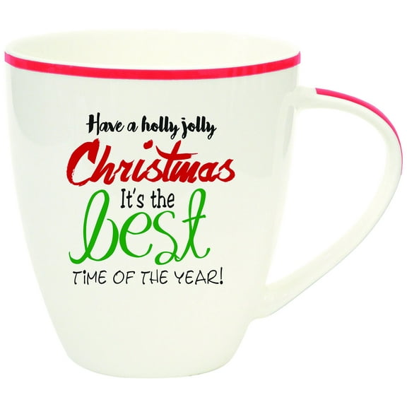 Christmas Words Mugs: Holly Jolly Christmas Mug