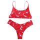 thumbnail image 5 of Gibobby Conjunto de Traje de Baño para Mujer Bikinis con estampado de dinosaurio para mujer, traje de baño Sexy con realce, conjunto de Bikini de dos pie(Rojo,CH), 5 of 5
