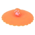 thumbnail image 4 of Tapa Tapa de copa de silicona de 10 cm de diámetro Tapa de copa de aislamiento térmico a prueba de fugas (naranja), 4 of 6