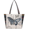 thumbnail image 5 of Bolso de lona de estilo étnico, nuevo bolso de mano para mujer para salir, tejido de doble cara y bolso de trabajo robusto, bolso de mujer, 5 of 5