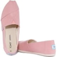 thumbnail image 4 of Toms Alpargata Linen Crepe Women's Linen Slip On Trainers In Pink Size 9, 4 of 6