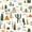 Cactus Pattern, variant on Yayeee Window Curtains Light Filtering 63"x42" Grommet Panel Pair Home Living Room Decor, Butterflys Flowers Pattern