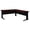Mahogany, variant on Romig Forge+ 66 x 72 in. L Shape Desk Shell- Noble Oak