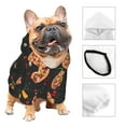 thumbnail image 3 of Gaeub Pizzas Mushrooms Dog Hoodie Sweatshirts Warm Dog Clothes for Small Dogs,Puppy and Cat Costume-X-Large, 3 of 7