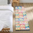 thumbnail image 3 of Yayeee Runner Rug for Bedroom 2'x6' Machine Washable Hallway Non Slip Mat, Pink Checkered Daisy, 3 of 8
