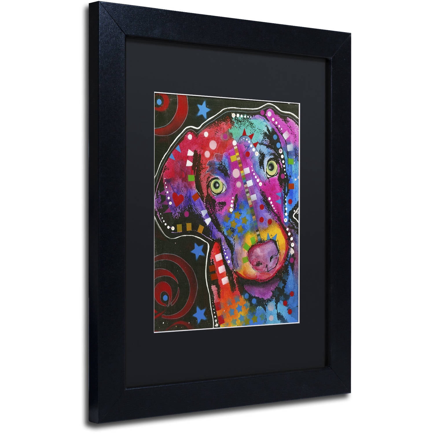 Trademark Fine Art "18" Canvas Art by Dean Russo, Black Matte, Black Frame