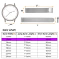 thumbnail image 2 of Uxcell Stainless Steel Mesh Watch Band 12mm Quick Release Adjustable Metal Watch Strap for Men Women, Silver Tone, 2 of 7
