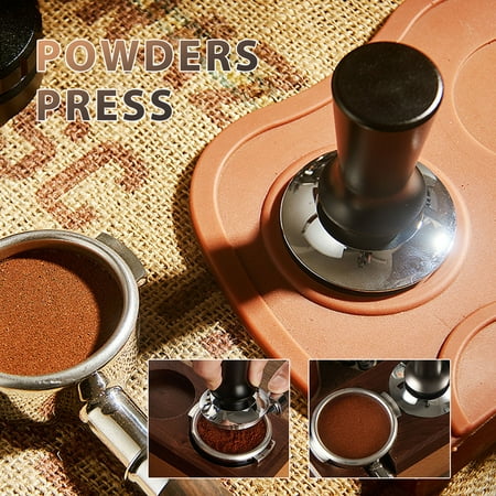 

Coffee Tamper with Spring Aluminum Alloy Handle Coffee Masher for Coffee Machine