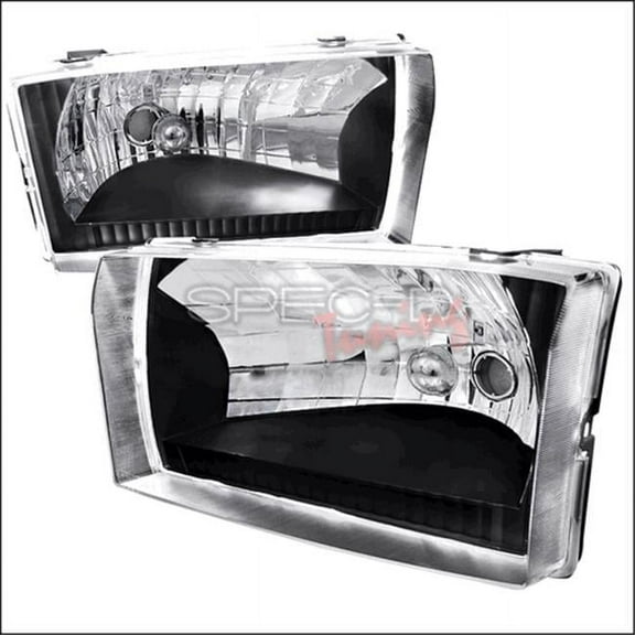 Spec-D Tuning  Black Housing Headlight for 99 to 04 Ford F250