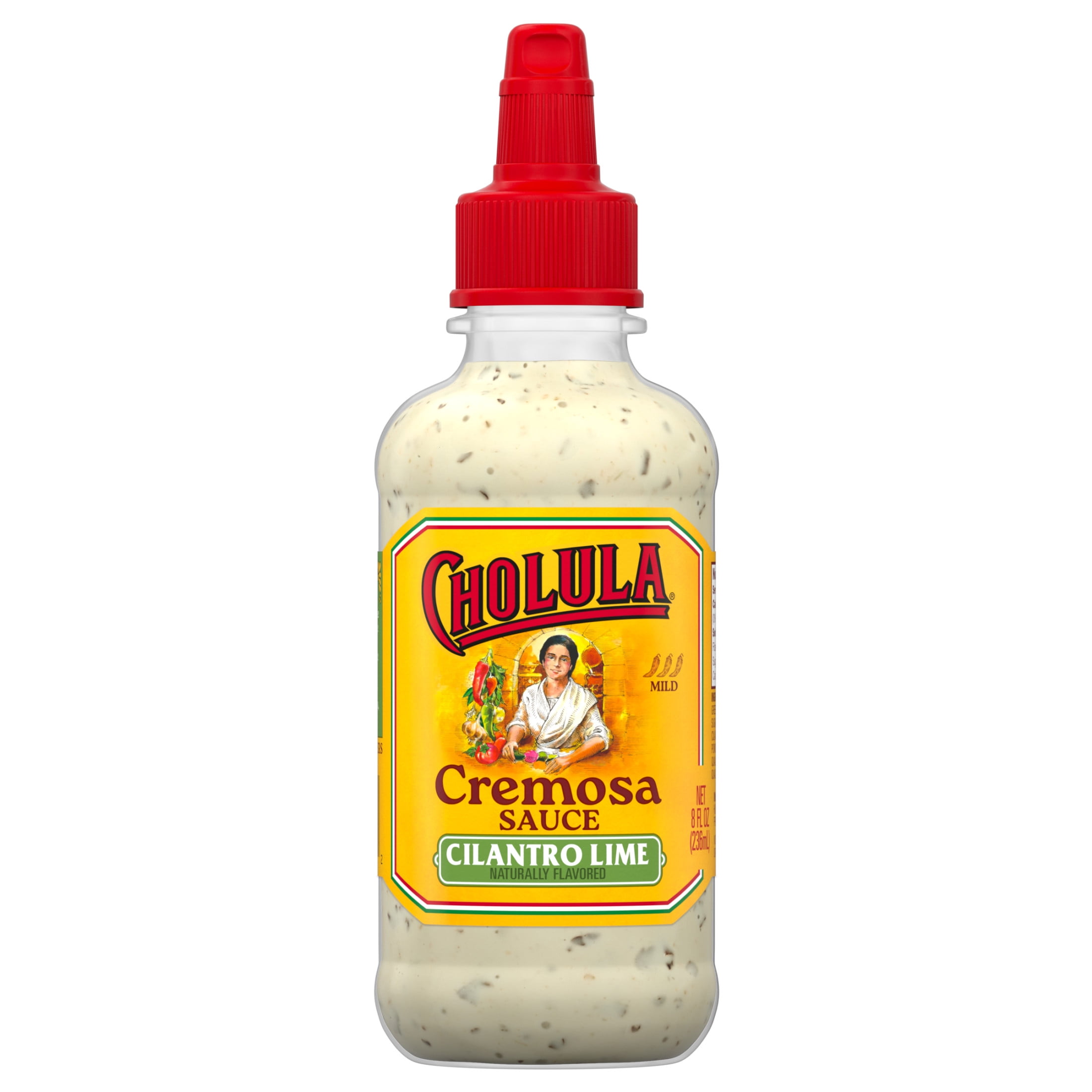 (6 pack) Cholula Cilantro Lime Cremosa Sauce, 8.0 fl oz Bottle