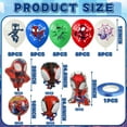 thumbnail image 2 of Spidey and Friends Birthday Party Supplies 45pc Foil Balloon Bouquet Decorations, 2 of 6
