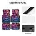 thumbnail image 4 of Pofeuu Heart Confetti on Glitter Print Car Foot Mat Set of 4 Pieces - All-Weather Full Set Floor Mats for Cars Trucks SUVs, 4 of 7