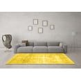 thumbnail image 3 of Ahgly Company Machine Washable Indoor Square Persian Yellow Traditional Area Rugs, 6' Square, 3 of 4