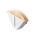thumbnail image 1 of Yamazaki Home Magnetic Coffee Filter Case - Kitche Storage Organizer Holder Stainless Steel Container Dispenser, Steel + Wood, 4 Coffee Filters, Magnetic, No Assembly Req., 1 of 8