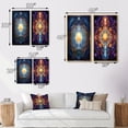 thumbnail image 4 of Designart "Mystical Mandalas Sacred Geometric Art I" Boho Mandala Wall Art Set Of 2 - Traditional Gold Gallery Wall Set For Home Decor, 4 of 6