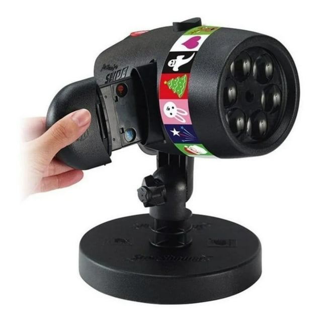 Presentación de diapositivas con proyector de luces LED con 12 diapositivas para Navidad