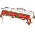 thumbnail image 3 of RBCKVXZ Disposable Tablecloth PVC Christmas Print Tablecloth Table Party Decor -108" x 54", 3 of 8