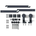 thumbnail image 1 of 6/6.6 Foot Double Folding Sliding Door Kit, 2 Door Sliding Door Hardware Kit System ,Easy Install, 1 of 6