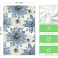 thumbnail image 6 of Blue Floral Leaves Boho Kitchen Towels Dish Towels, 18x26 Inch Seasonal Decoration Hand Towels Set of 4, 6 of 6
