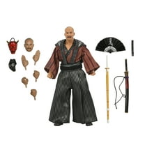 NECA Teenage Mutant Ninja Turtles (1990 Movie): Tatsu Ultimate Action Figure with Interchangeable Heads and Extra Hands (7")