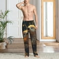 thumbnail image 2 of Vsdgher Adorable Otter Pair Hug Mens Pajama Pants Sleep & Lounge Pants, PJ Pants-Medium, 2 of 6