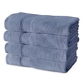 thumbnail image 1 of Gogreen Ensembles de Serviettes de Bain 100 % Coton de 4 Pcs, 4 Serviettes de Bain, Serviettes Hautement Absorbantes pour Salle de Bain, Gym, Hôtel (Bleu), 1 of 8