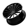 thumbnail image 2 of 20x10 Ruff R03 SATIN BLACK W/ STAINLESS STEEL LIP Wheel 5x112 (45mm), 2 of 3