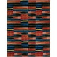 thumbnail image 5 of Unique Loom Outdoor Modern Collection Area Rug - Halo (9' x 12' Rectangle Multi/Black), 5 of 9