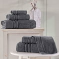 thumbnail image 6 of Luxury Cotton Washcloths 13x13 Inch - Large Hotel Spa Bathroom Face Towel | 12 Pack | Grey, 6 of 7