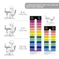 thumbnail image 3 of Artist Hand Kids Study Desk and Chair Set Height Adjustable Children Table Large Writing Board Desk with LED Lamp, Pull Out Drawer, Bookstand (Gray), 3 of 7