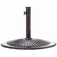 thumbnail image 6 of Gardenised QI003818 Outdoor Antique Cast Iron Umbrella base Holder, 49 lbs Bronze Large, 6 of 15