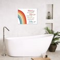 thumbnail image 5 of Inspirational Quotes Rainbow Wall Art Watercolor Rainbow with Motivational Quotes Canvas Wall Art Spiritual Framed Wall Art for Living Room Bedroom Bathroom Home Decor Ready to Hang,10x8 Inches, 5 of 7