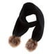 thumbnail image 1 of Bufanda de Cuello con Pompom de Invierno perfke Negro, 1 of 5