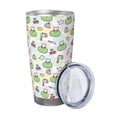 thumbnail image 2 of KLL Frog Wear Chef Hat Print 40oz Stainless Steel Insulated Car Cup with Spillproof Lid - Keep Your Drink Hot or Cold on the Go-Straw Three-piece Set, 2 of 8