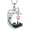 October - Pink Tourmaline, variant on White Cat and Black Cat Moon Pendant Necklace Sterling Silver Cat Necklace Jewelry Gift for Women