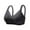 Black, variant on Mrat Push Up Bralette Women Sports Bras Women Soft Bra Style M-252 Tall Size Female Spaghetti Strap Bra V-Neck Hook and Eye Bra Closure Lace Bralette Gray S