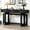 Black, variant on Ustyle 3 Console Table For Entryway - Extra Long, Modern Simplicity Higher Stability, Functional, Black 3 Drawers Hallway, Foyer, Living Room Minimalist Style,