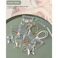 thumbnail image 4 of Organizador de joyas HomePetite 4 en 1 con 60 bolsas antiempañamiento, 4 of 9