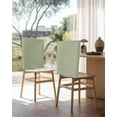 thumbnail image 3 of nqOlkjepod Sage Green Chair Covers Set of 4, Decorative Chair Back Cover, Farmhouse Sage Green Decor Dining Room Chair Slipcovers Removable Chair Protectors Covers for Party Banquet, 3 of 7