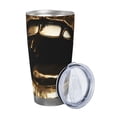 thumbnail image 2 of Salouo Golden Lips Modern Sculpture Print 20oz Tumbler with Lid,Stainless Steel Vacuum Insulated Tumbler Durable Insulated Coffee Mug Thermal Cup with Splash Proof Sliding Lid-Without Straw, 2 of 8