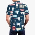 thumbnail image 3 of Balery Dental Printed Men’s Short Sleeve Polo Shirt, Midweight Men's Shirt,Golf Polo shirts -Large, 3 of 8