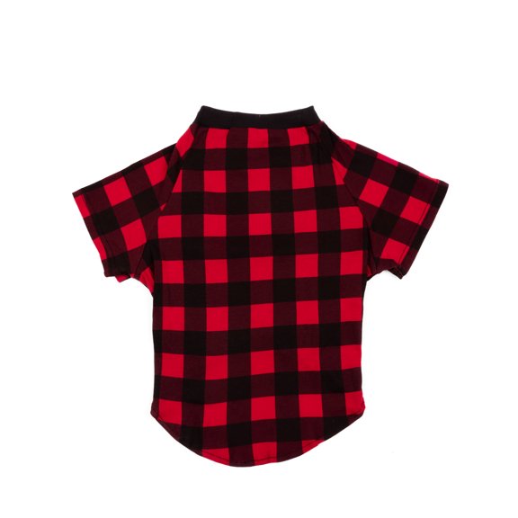 Leveret Big Dog Cotton Pajama Black & Red Plaid XL