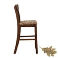 thumbnail image 4 of Linon Mossy Oak Full Back Wood Bar Stool, 30" Seat Height, Dark Walnut with Hand Brushed Black Strokes Finish with Break Up Country Fabric, 4 of 11
