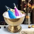 thumbnail image 3 of yotijay Metal Champagne Storage Tub Kitchen Utensils Bowls Champagne for , Golden, 3 of 9