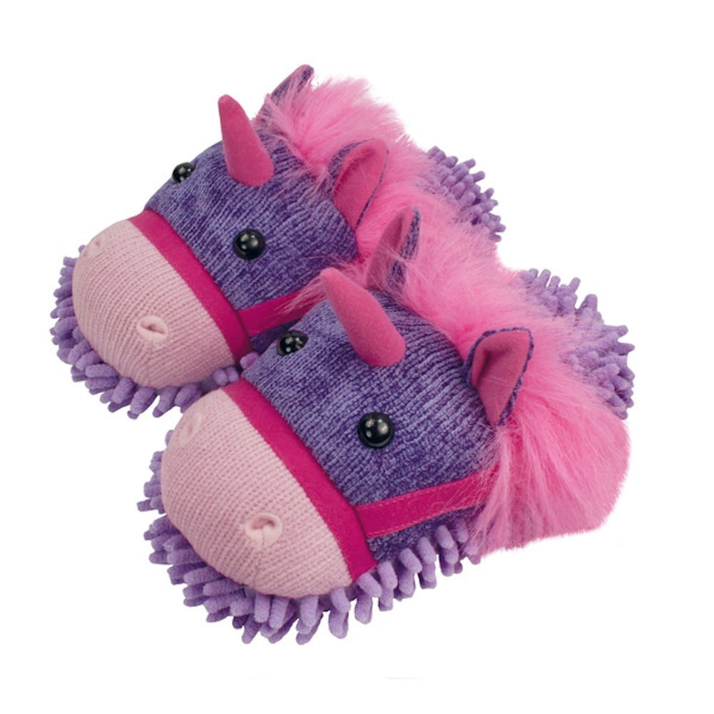 womens purple fuzzy slippers